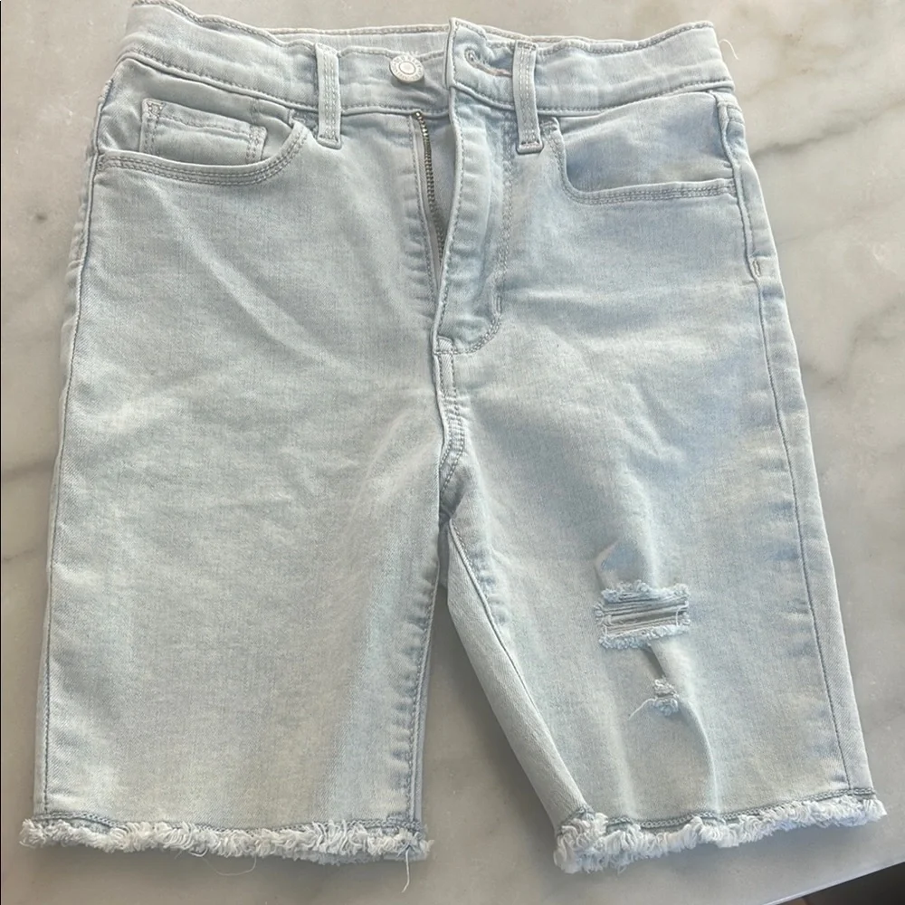 Old Navy Blue Distressed Denim Shorts